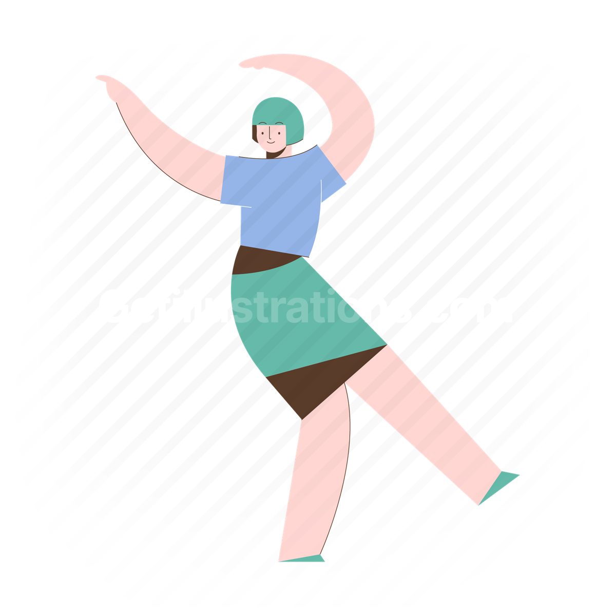 gesture, skirt, woman, female, person